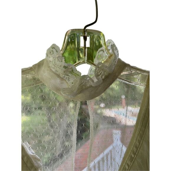 Roberta California Vintage Boho Prairie Cottagecore off white maxi dress - Picture 10 of 15